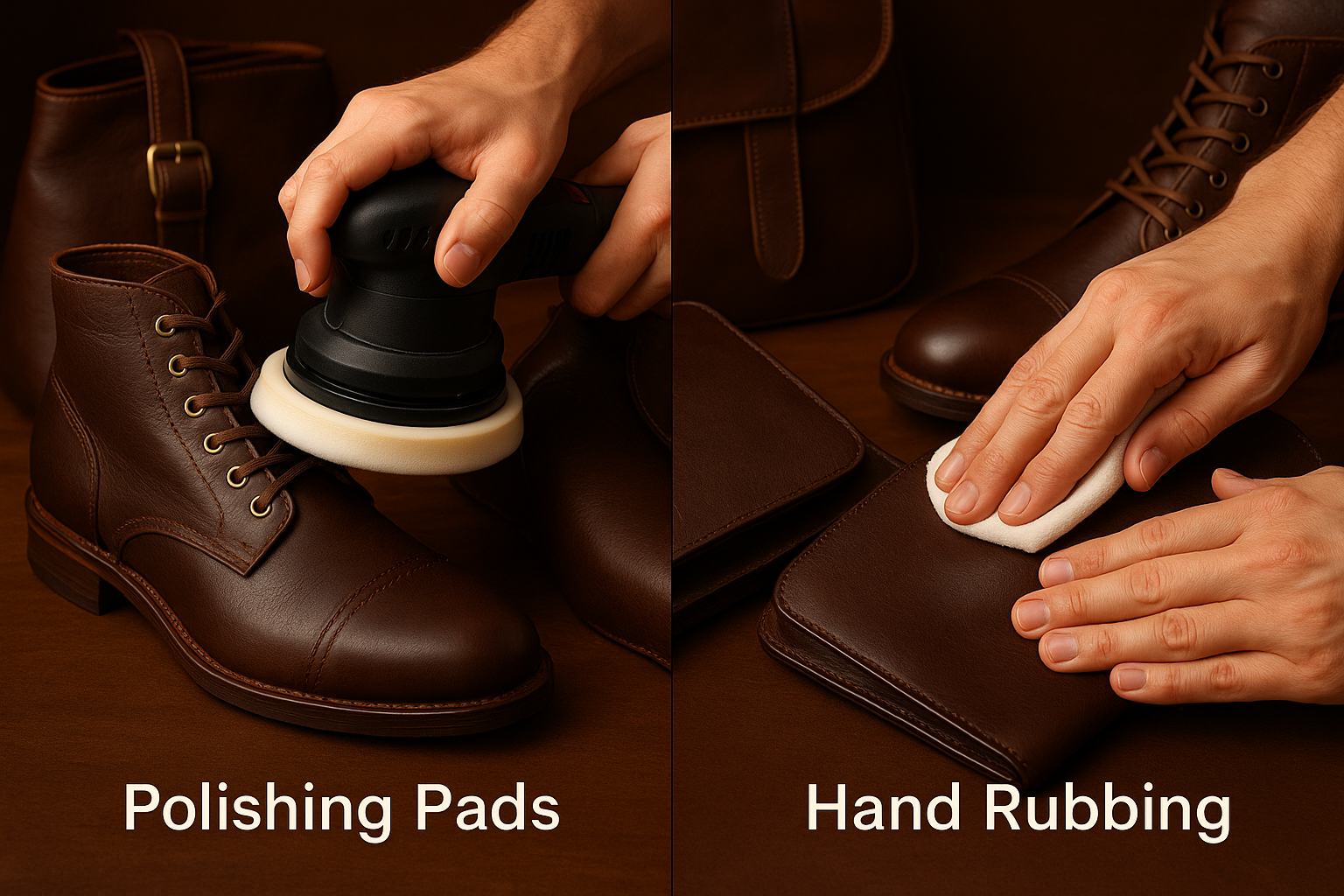 Polishing pads vs. hand rubbing